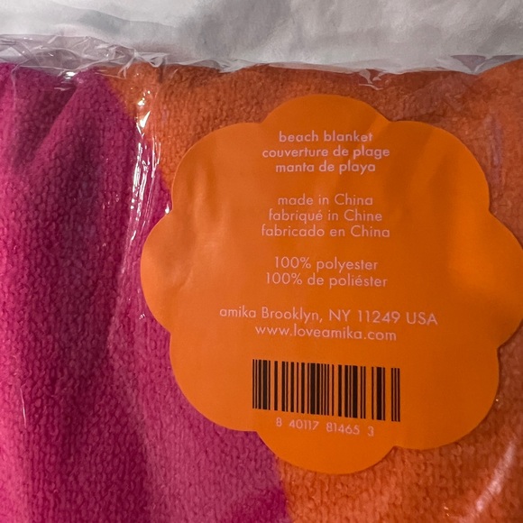 Amika Pink and White Mesh Bag Sealed - Picture 3 of 3